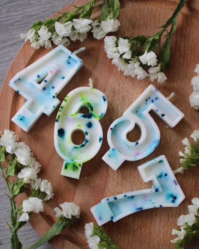 Ciparu svecīte kūkai